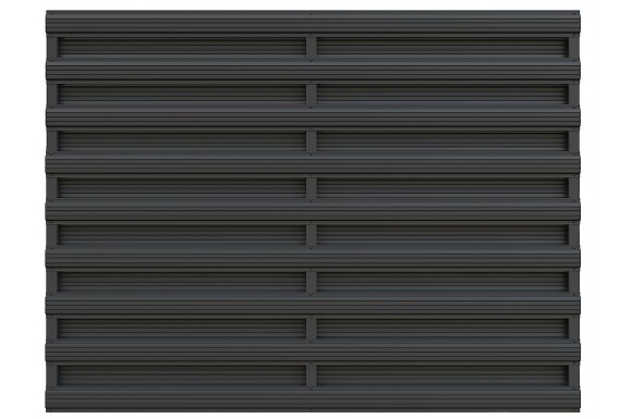 Double Horizontal Picket Fence Panel Kit